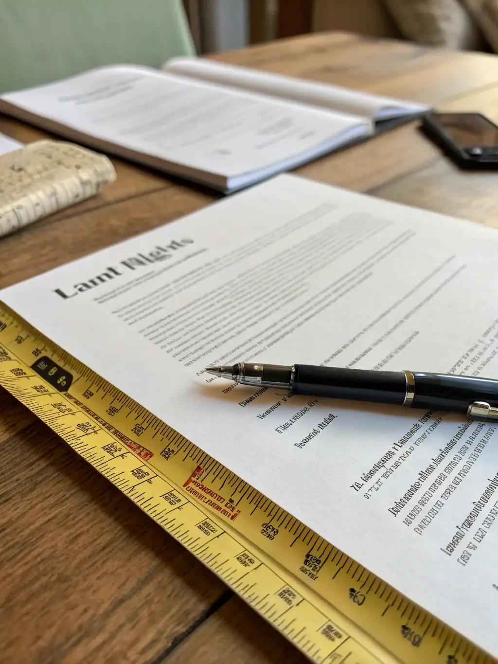 A close-up of legal documents related to real estate, highlighting the importance of legal consultation for real estate transactions.