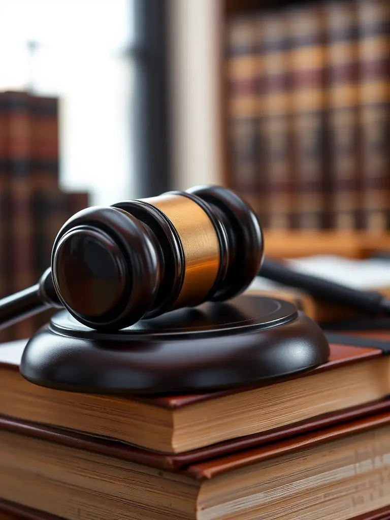 A gavel and legal documents on a desk, representing DeedPath Legal's expertise in handling legal documentation for property sales.